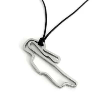 Ciondolo in Acciaio circuito del Mugello 40 mm  