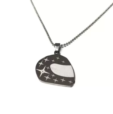 CASCO STARS Stahlanhänger mit Lasergravur nach Wunsch 